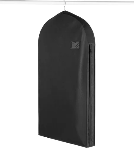 Vista 8 de Whitmor Bolsa de ropa con cremallera y bolsillo - Juego de 3 - Negro