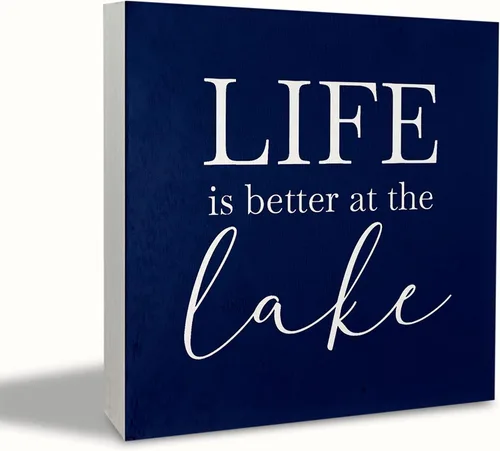 Vista 11 de KEUSPI Letrero de madera de playa de verano, letrero de madera con definición de playa, letrero de caja de madera rústica de verano, decoración