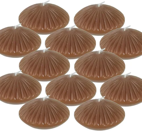 Vista 16 de Velas de colores flotantes de manzanilla, velas grandes perfumadas románticas de 2 pulgadas para jarrones cilíndricos, centros de mesa en bodas