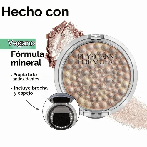 Vista 4 de Polvo Physicians Formula Mineral Glow Pearls Powder Palette, 28 oz., bronce/perlado (Bronze Pearl)