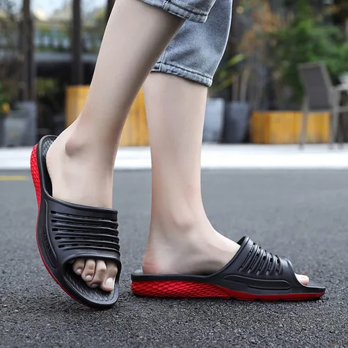 Vista 6 de WOJWSKI Sandalias deportivas para hombre, con soporte de arco, antideslizantes, puntera abierta, para exteriores, interiores, verano, playa, zapatos