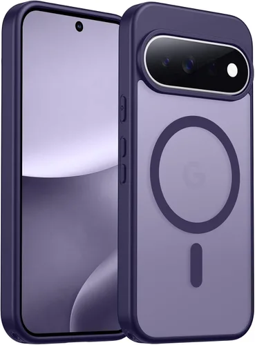 Vista 40 de SPIDERCASE Funda magnética para Google Pixel 9A, protección contra caídas de grado militar, delgada, translúcida, mate, a prueba de golpes