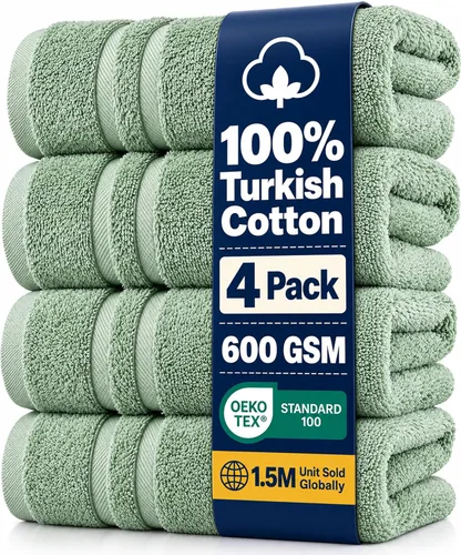Vista 77 de Hawmam Linen - Juego de toallas de algodón turco original prémium, calidad de hotel para máxima suavidad y absorción, para cara, manos, cocina