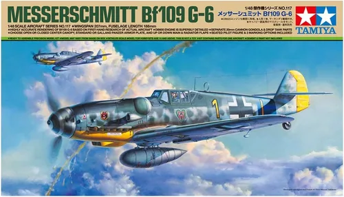 Vista 11 de Tamiya 61117 1/48 Messerschmitt BF 109 G-6 Kit de avión modelo de plástico