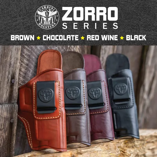 Vista 2 de Funda de Cuero Premium IWB Cardini - Glock 26, 27 y Sig P365XL, Taurus G3C y Walther P99