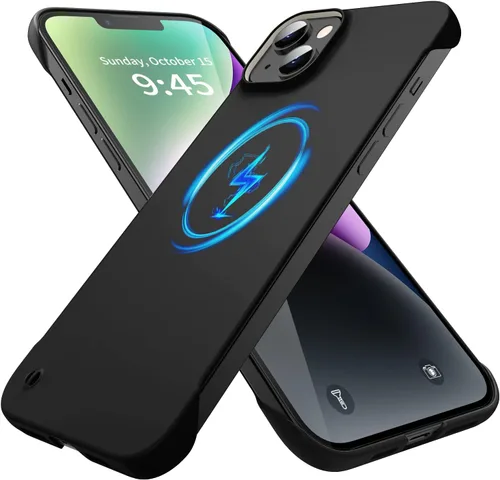 Vista 9 de GRECAZO Funda magnética delgada para iPhone 13 Pro Max funda de teléfono de 6.7 pulgadas (2021), ultrafina, ligera, duradera, sin marco, mate