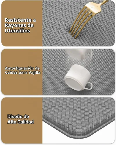 Vista 7 de Color&Geometry - Alfombra antideslizante para cocina Gris