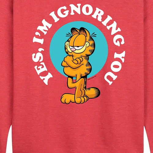 Vista 2 de Hybrid Apparel - Garfield - Ignoring You - Suéter ligero de rizo francés para mujer