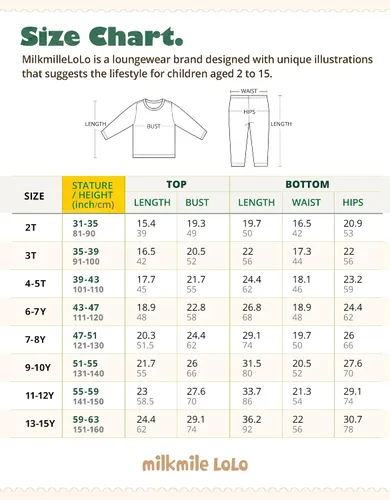 Vista 6 de 2T-15Y Toddler Kids Babyboys Babygirls Boys Girls Unisex 100% Cotton Colorful Allover Longsleeve Outfitsets