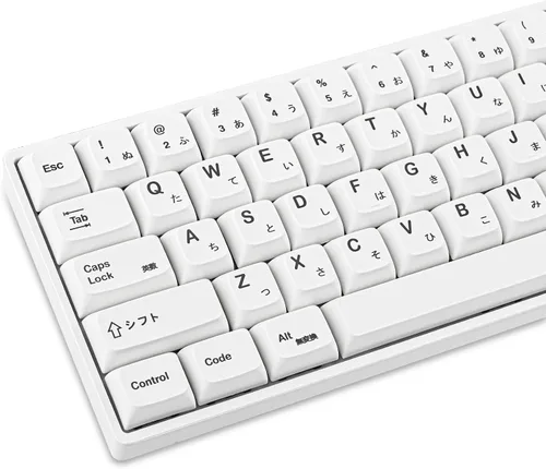 Vista 14 de Guffercty kred XDA Profile - Teclas negras minimalistas 75% Dye-sub PBT con teclas ISO para teclado mecánico MAC 60% 65% 75% 96% (muñeca negra)