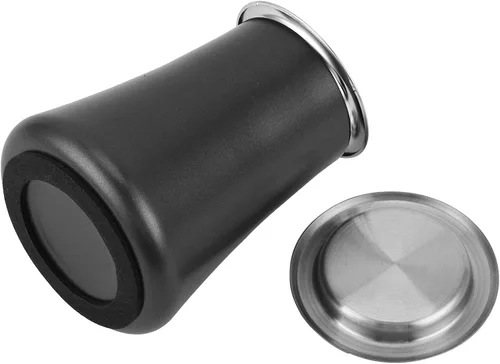 Vista 6 de Tamiz de café de acero inoxidable, tamiz de tamiz de café en polvo, contenedor de filtro de café en frío, accesorios para hacer café (negro)