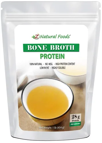 Vista 8 de Caldo de hueso de cúrcuma en polvo (bovino) – Hecho en Estados Unidos – Proteína + colágeno + aminoácidos – Suplemento de carne superalimento