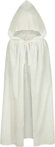 Vista 2 de Aricy Capa de terciopelo con capucha para niños, para navidad, halloween, juego de rol, disfraz, cosplay