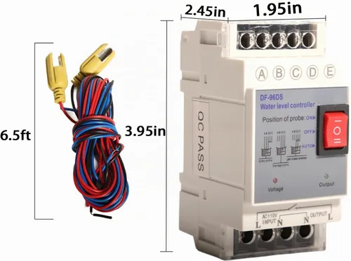 Vista 4 de Controlador automático de nivel de agua Sensor líquido 110V Bomba de interruptor