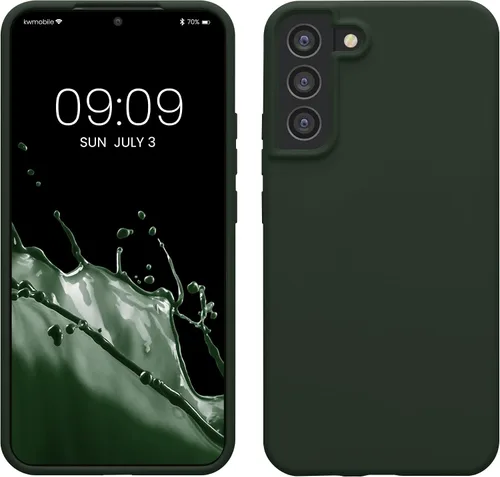 Vista 251 de kwmobile Funda compatible con Samsung Galaxy S9 - Funda de silicona TPU con acabado suave - Blue Reef