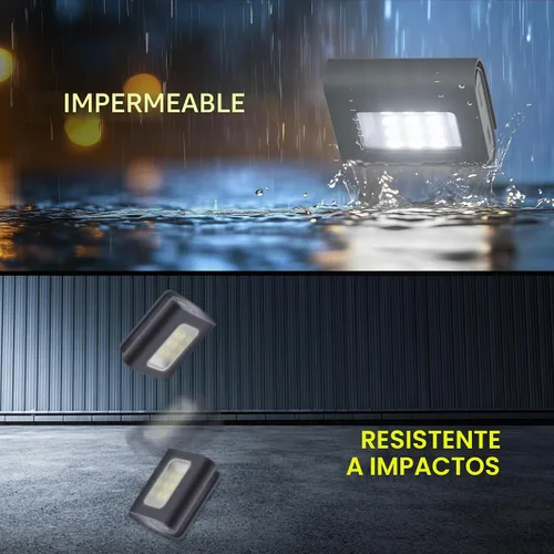 Vista 6 de Molrebe - Paquete de 2 luces de correr con clip, luces de seguridad magnéticas recargables
