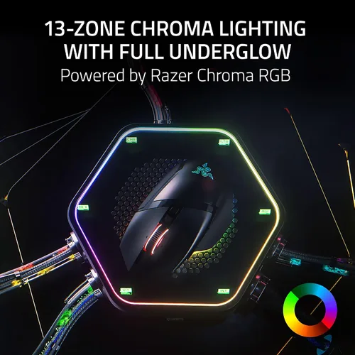 Vista 7 de Razer Basilisk V3 Pro 35K - Ratón ergonómico inalámbrico totalmente personalizable con Chroma RGB - Sensor óptico de 35K