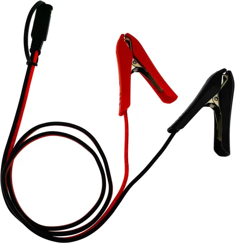 Vista 4 de [Versión actualizada] Abrazaderas de cocodrilo con clip de batería de 3.2 pies al conector SAE, cable de extensión de cargador solar de 14