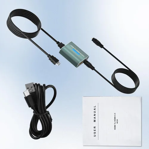 Vista 7 de Extractor de Audio HDMI 4K HDMI a Adaptador de Audio Óptico Convertidor Divisor de Video Soporta HDCP DTS 5.1 PCM Compatible para PS4 Fire Stick