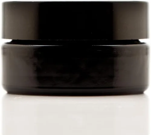 Vista 10 de Infinity Jars Tarro con tapa de rosca de 3.4 fl oz (3.3 fl oz), color negro, ultravioleta, recargable, estilo cosmético, botella de viaje, tarro