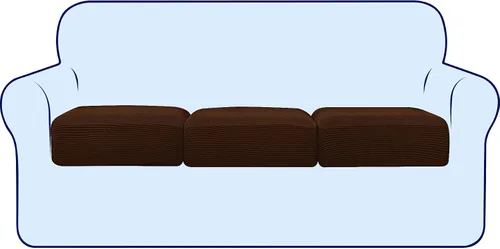 Vista 15 de subrtex Funda de Cojín Elástica Suave para Asiento de Sofá Funda Deslizable de Spandex para Silla y Sofá Adecuada para 1-2-3 Plazas Reemplazo