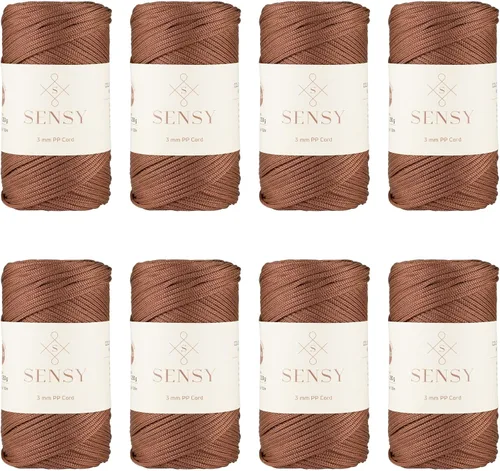 Vista 43 de Cuerda de poliéster Sensy Premium de 3 mm, 120 metros, 100% cordón de polipropileno, cuerda de macramé de 3 mm, cordón para bolsos de ganchillo