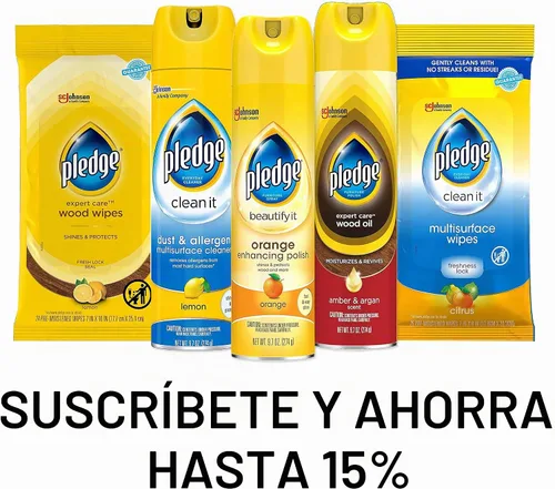 Vista 2 de Pledge Spray de aceite hidratante para muebles