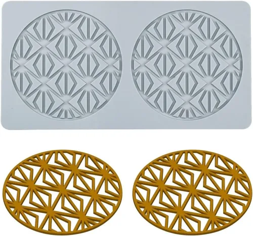 Vista 21 de Molde de caramelo de hojas huecas 3D de hojas de coral, moldes de chocolate, moldes de silicona para fondant de encaje, molde para pastel, molde