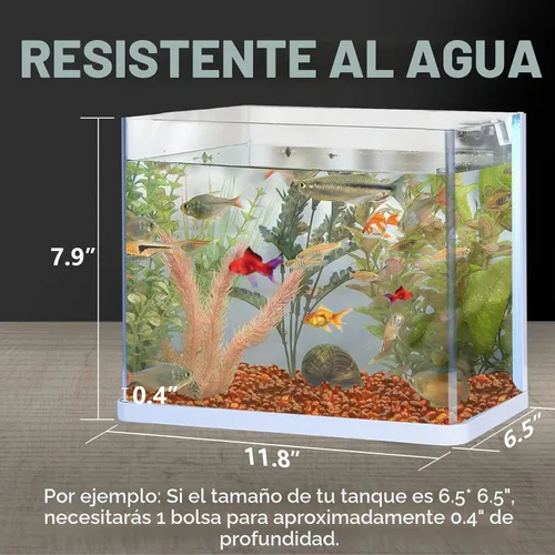 Vista 5 de Keedolla Piedras de Mar de Cristal de Acuario, Grava de Tanque de Peces de 6-9mm, Roca de Mármol para Acuario, Tanque de Peces y Tortugas, Relleno