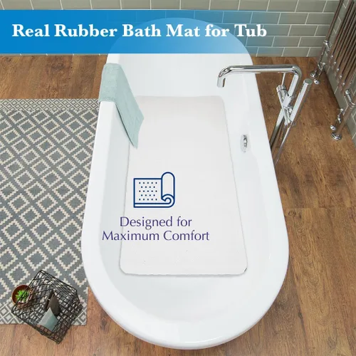 Vista 4 de Epica Alfombrilla Antideslizante para Bañera Alfombrilla de Baño de Goma Real para Bañera, Ducha, Seguridad del Bebé, Niños, Mascota Perro, Suave