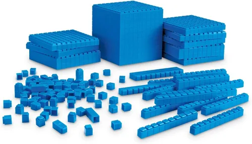 Vista 4 de Learning Resources Juego de iniciación de base entrelazada diez, matemáticas tempranas, conteo, bloques de conexión, juego de 141 piezas, a partir