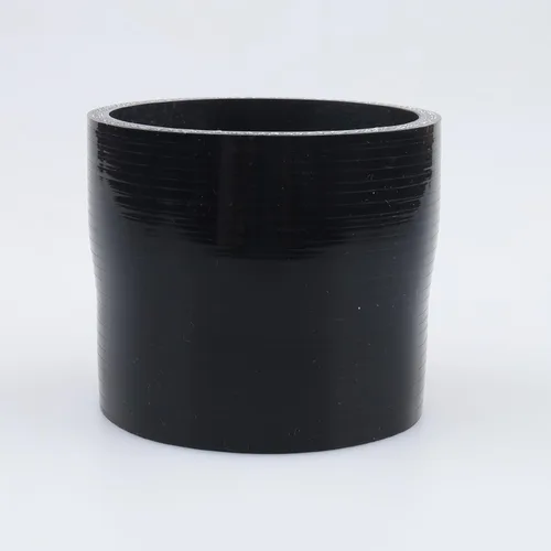 Vista 70 de AC PERFORMANCE ID de 1" a 1/2" (25mm a 13mm) Manguera de silicona recta reductora de 3 capas reforzada negra, 3" de longitud Negro