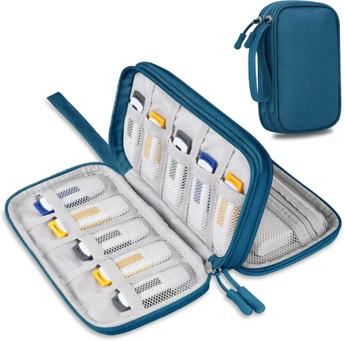 Vista 14 de Lacdo Estuche para unidad flash USB, organizador portátil de accesorios electrónicos para SanDisk/SamData/Samsung, memoria, USB, USB, USB, USB, USB