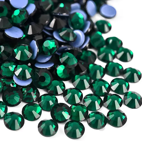 Vista 18 de Jollin Hot Fix - Diamantes de imitación de cristal con parte trasera plana, gemas de diamantes de imitación de 0.079 pulgadas