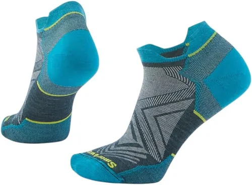 Vista 24 de Smartwool Calcetines tobilleros bajos Run Zero Cushion para mujer Azul (Serene blue)