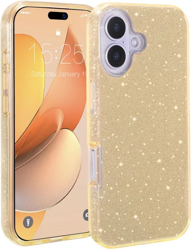 Vista 28 de MATEPROX - Funda compatible con iPhone Air de 6.5' [2025], carcasa protectora de 3 capas con purpurina brillante y tendencia, anti-arañazos y a