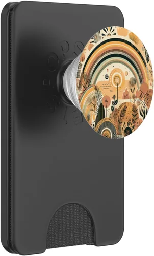 Vista 7 de PopSockets PopGrip intercambiables de arcoíris floral