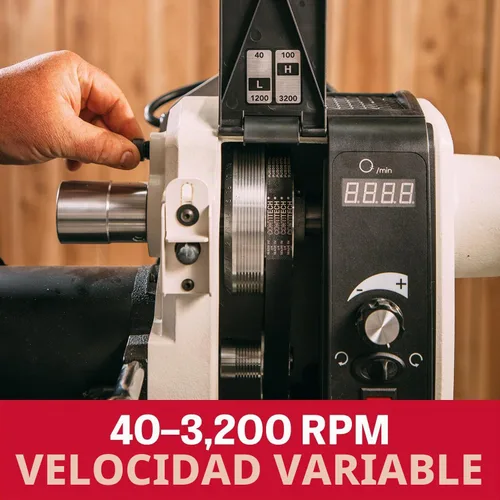 Vista 2 de JET Torno de carpintería EVS de 16" x 40", 1-1/2 HP, 115V 1Ph (Modelo JWL-1640EVS)