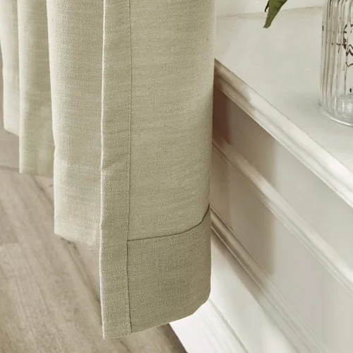 Vista 193 de Frelement Cortinas plisadas de lino de algodón de 100 pulgadas de ancho y 102 pulgadas de largo, cortinas con reducción de ruido para sala