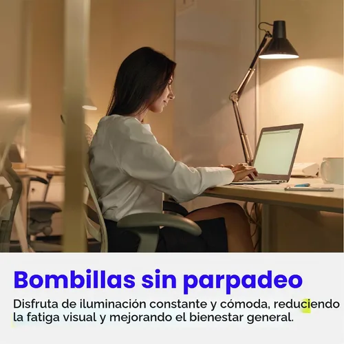 Vista 7 de Feit Electric Bombillas LED A19, equivalente a 60 W, no regulables, 800 lúmenes, base estándar E26, blanco suave de 2700 K, 80 CRI, vida útil de 10