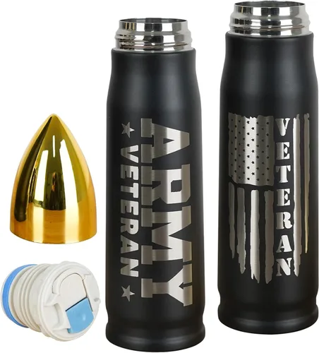 Vista 9 de Vaso de 17 onzas con tapa, regalo ideal para el Día del Padre, cumpleaños, Día de los Veteranos, Navidad, perfecto para la fuerza aérea, la armada