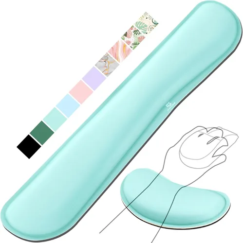 Vista 33 de Gimars Reposamuñecas para mouse, soporte de muñeca Pop It Fidget para aliviar la presión del mouse, almohadilla ergonómica de espuma viscoelástica
