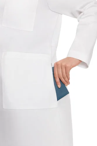 Vista 4 de Med Couture Women's Lab Coat 37 inch White Labcoat Long