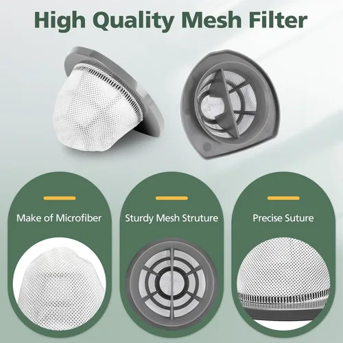 Vista 4 de Paquete de 6 filtros de repuesto 2033 compatibles con aspiradora Bissell Featherweight Stick sin bolsa 20331, 20333, 20334, 20336, 20339, 2033M, 6
