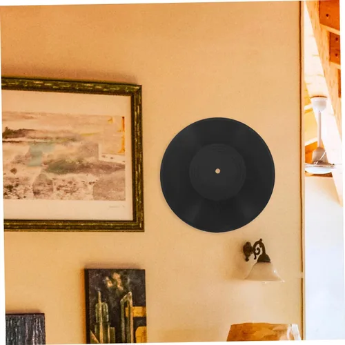 Vista 4 de Soportes de pared para discos de vinilo, 2 unidades, discos de vinilo en blanco, decoración del hogar para bar cafetería