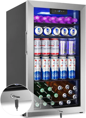 Vista 16 de Refrigerador Enfriador de Vinos de 8 Botellas, Refrigerador Pequeño de Vino, Mini Refrigerador de Vino de Encimera con Puerta de Vidrio, Bodegas