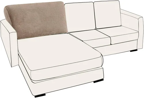 Vista 61 de UNBBRRL Fundas de cojín de asiento para sofá, elásticas, funda de cojín individual para sofá, fundas de cojín para sofá, fundas de héroe protegen