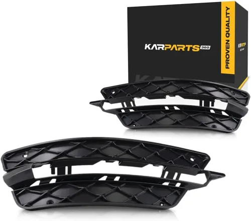 Vista 8 de KarParts360 Para Mercedes-Benz C250/C300/C350 Cubierta de luz antiniebla 2012 2013 2014 Lado del conductor exterior Textura negra