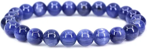 Vista 94 de Amandastone Pulsera elástica de cuentas redondas de 0.315 in con piedras preciosas naturales de 7 pulgadas