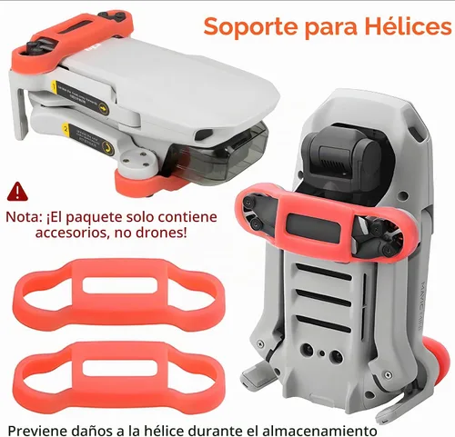 Vista 6 de Mini 4K/Mini 2 SE/Mini SE Hélices: con protector de hélice, extensión de pata de tren de aterrizaje, soporte de hélice, cubierta de estabilizador